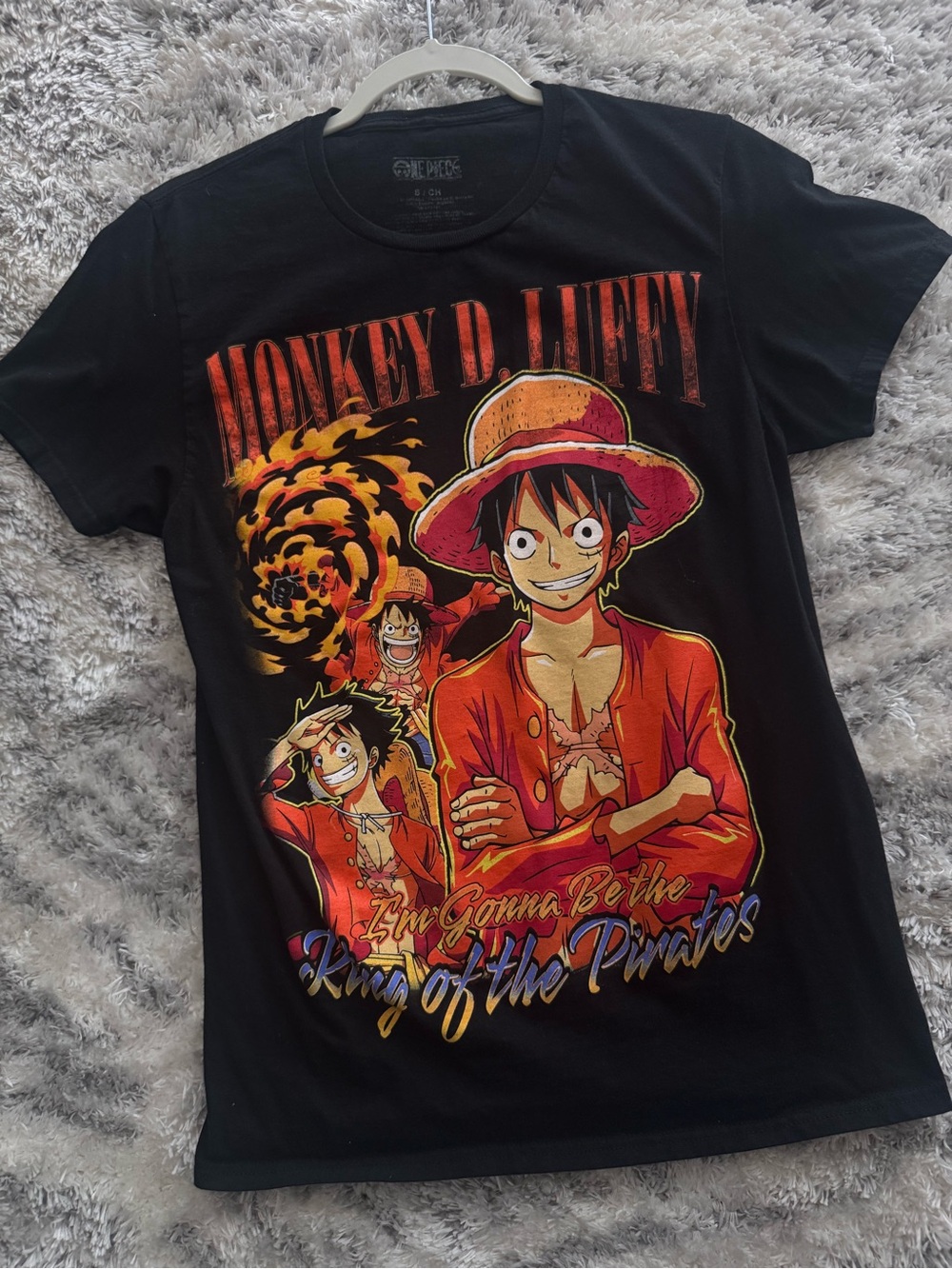 Onepiece Black Branded Graphic Tee
